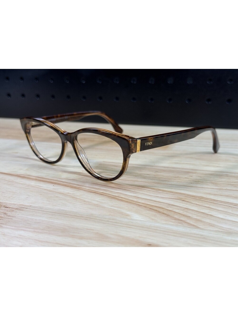 Fendi Luxury Eyeglasses FF 0109 7PM Brown Tortoise 54[]15-140 Frames Only Italy